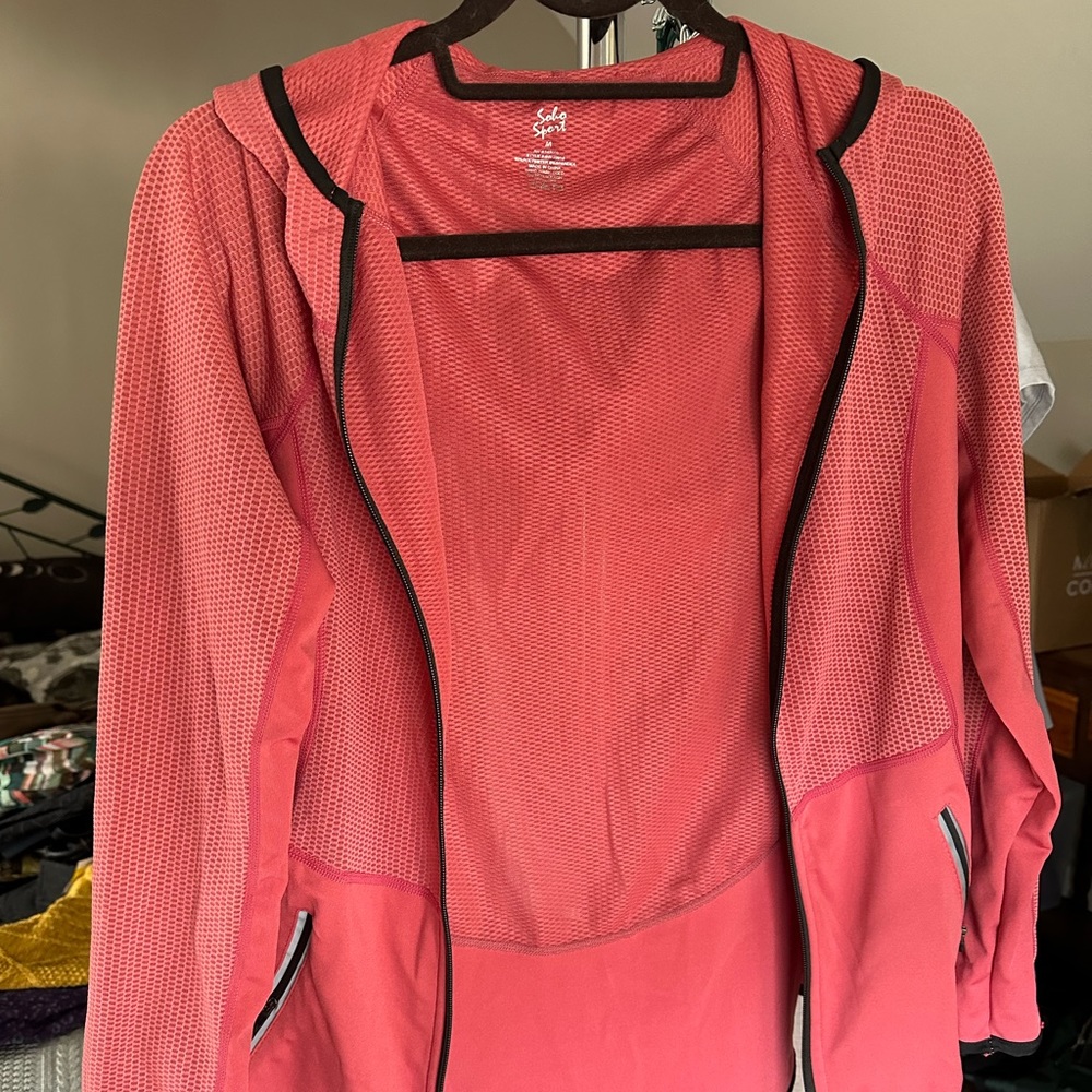 Soho Sport lightweight jacket, women’s medium, salmon/orange, in good condition